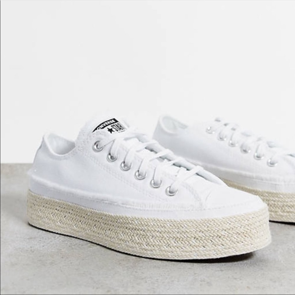 Converse Espadrille platform shoe
